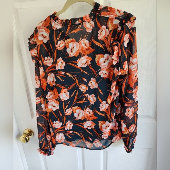 ICHI Denmark Floral Women's Blouse 2 Piece Blouse - Floral NWT - Picture 10 of 11